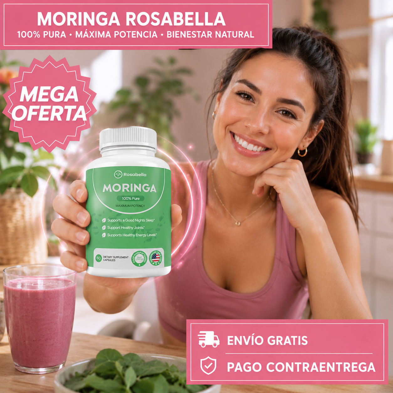 MORINGA ROSABELLA: Bienestar en cada cápsula.
