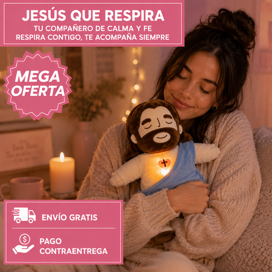 PELUCHE JESÚS RESPIRACIÓN: Un abrazo lleno de calma.