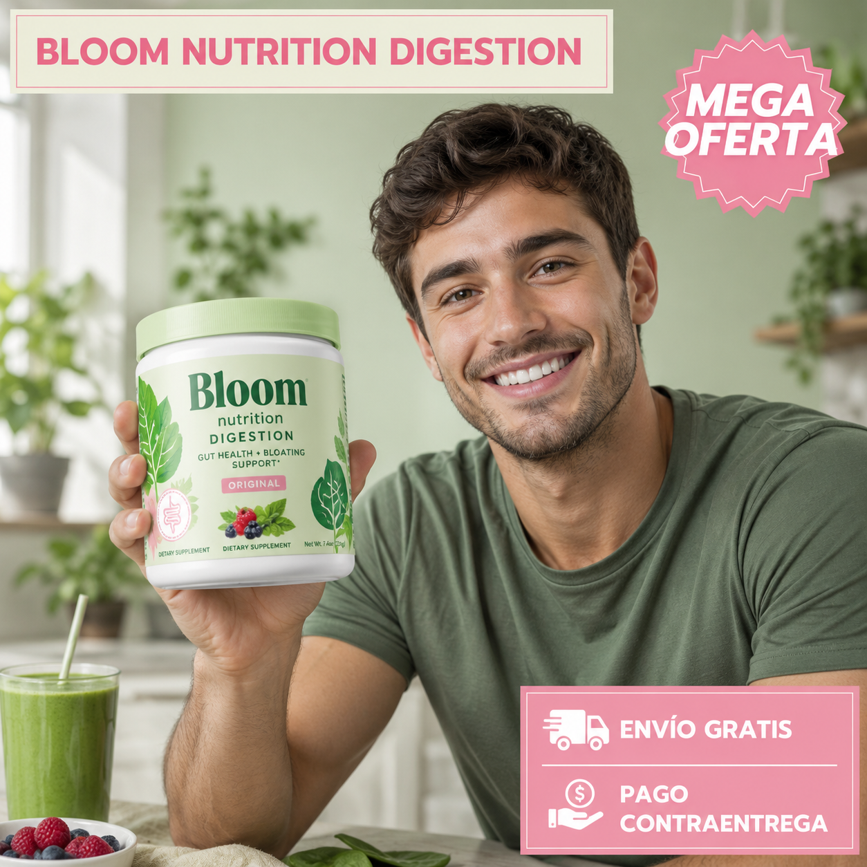 BLOOM NUTRITION DIGESTIVO: Bienestar digestivo diario.