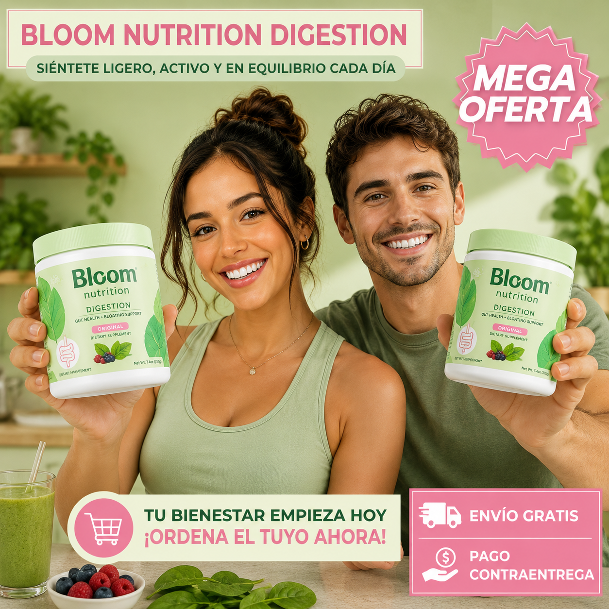 BLOOM NUTRITION DIGESTIVO: Bienestar digestivo diario.