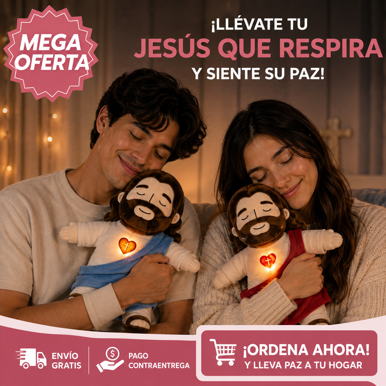PELUCHE JESÚS RESPIRACIÓN: Un abrazo lleno de calma.